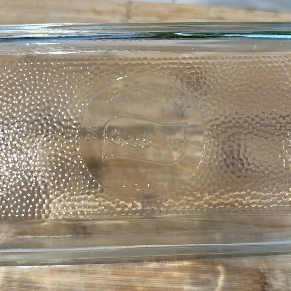 VINTAGE | GlasBake Clear Glass Loaf Pan 1 1/2 Qt